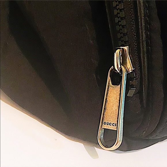Authentic Gucci Black Nylon Embroidered Logo “Loved” 2 Way Backpack/Body Bag main image 5